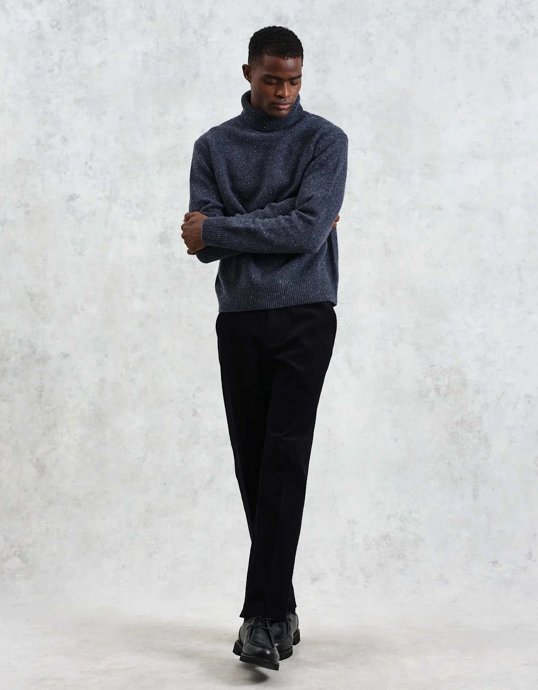 Wool Ridgeway Roll Neck Jumper