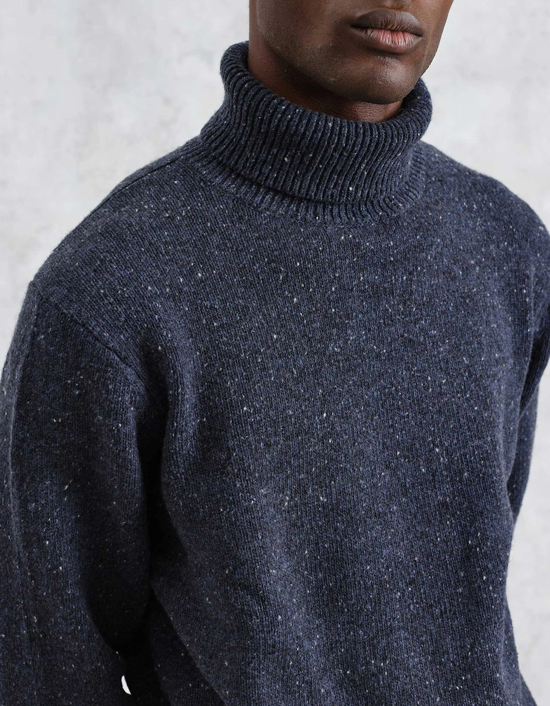 Wool Ridgeway Roll Neck Jumper