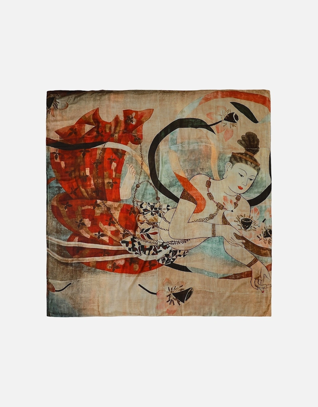 Ava Senso-ji Silk Scarf, 7 of 6