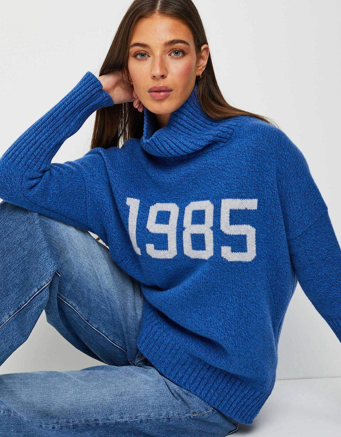 1985 Merino Cashmere Roll Neck Jumper