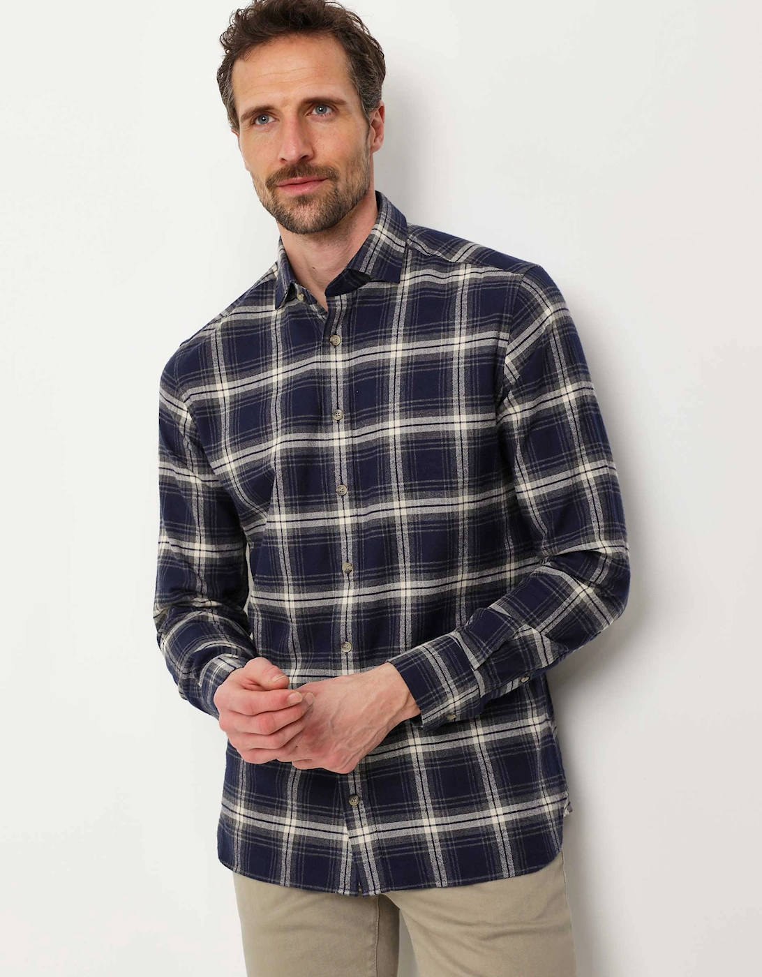 Tailored Fit Flannel Check Shirt