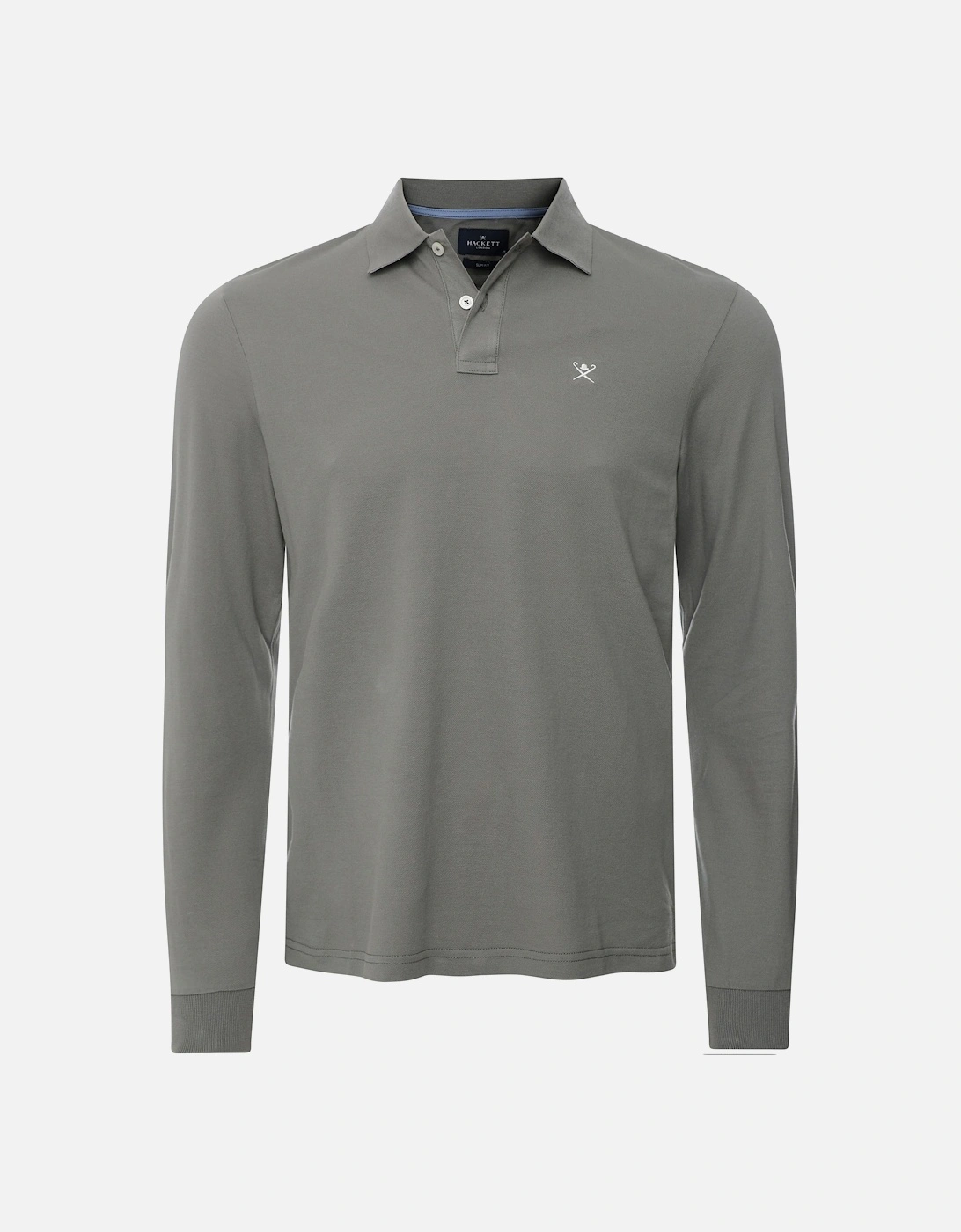 Slim Fit Long Sleeve Polo Shirt, 3 of 2