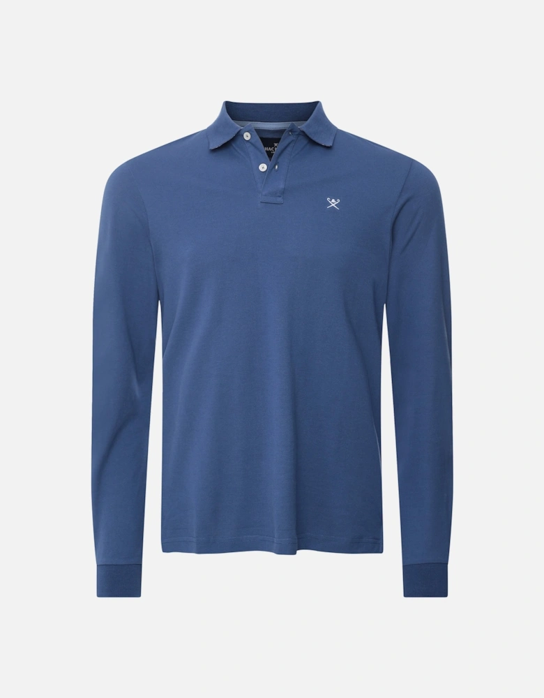 Slim Fit Long Sleeve Polo Shirt