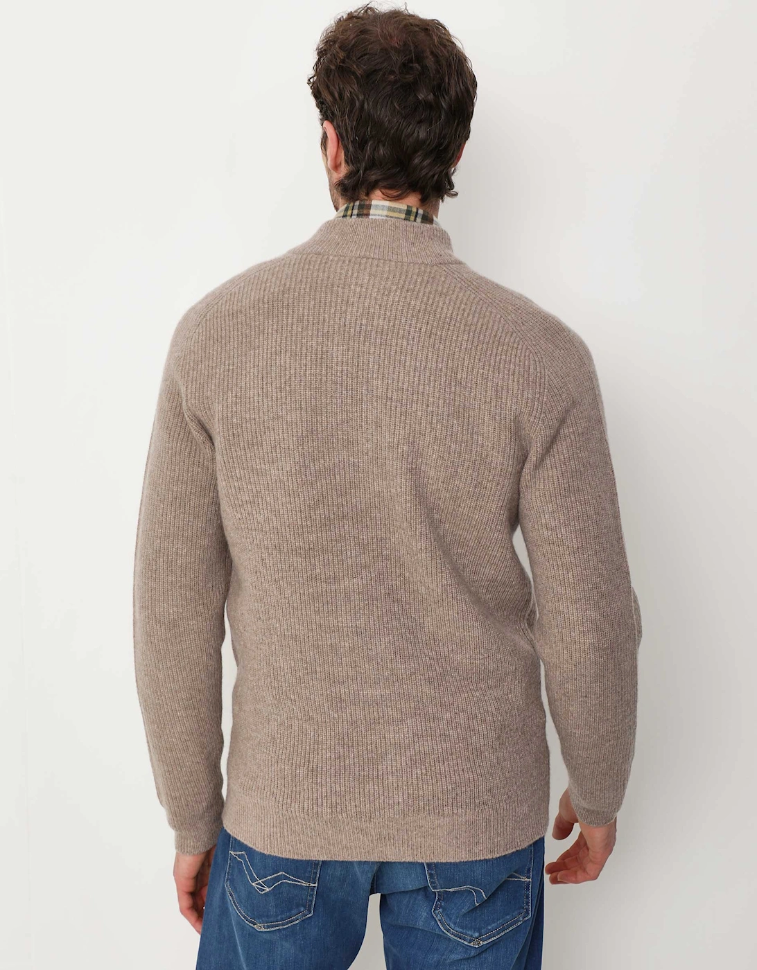 Lambswool Zip Cardigan