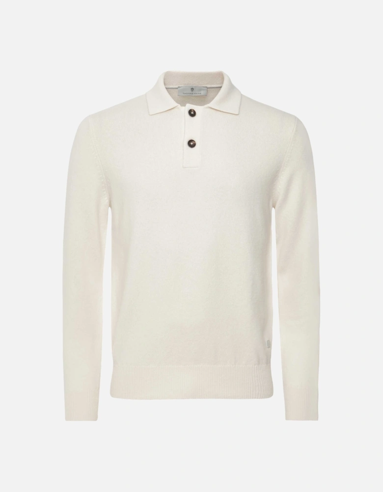 Lambswool Long Sleeve Polo Shirt