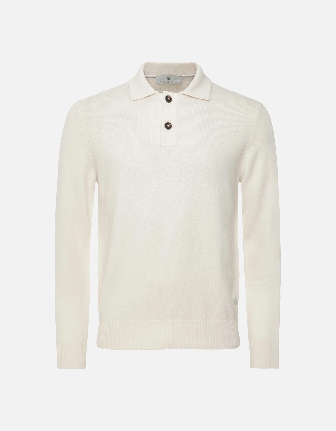 Lambswool Long Sleeve Polo Shirt, 4 of 3