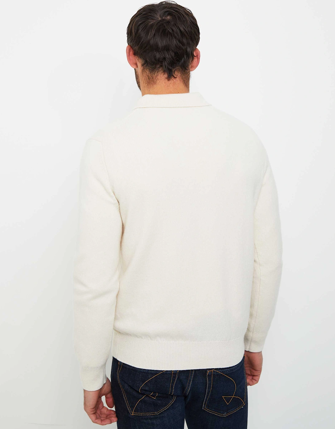 Lambswool Long Sleeve Polo Shirt