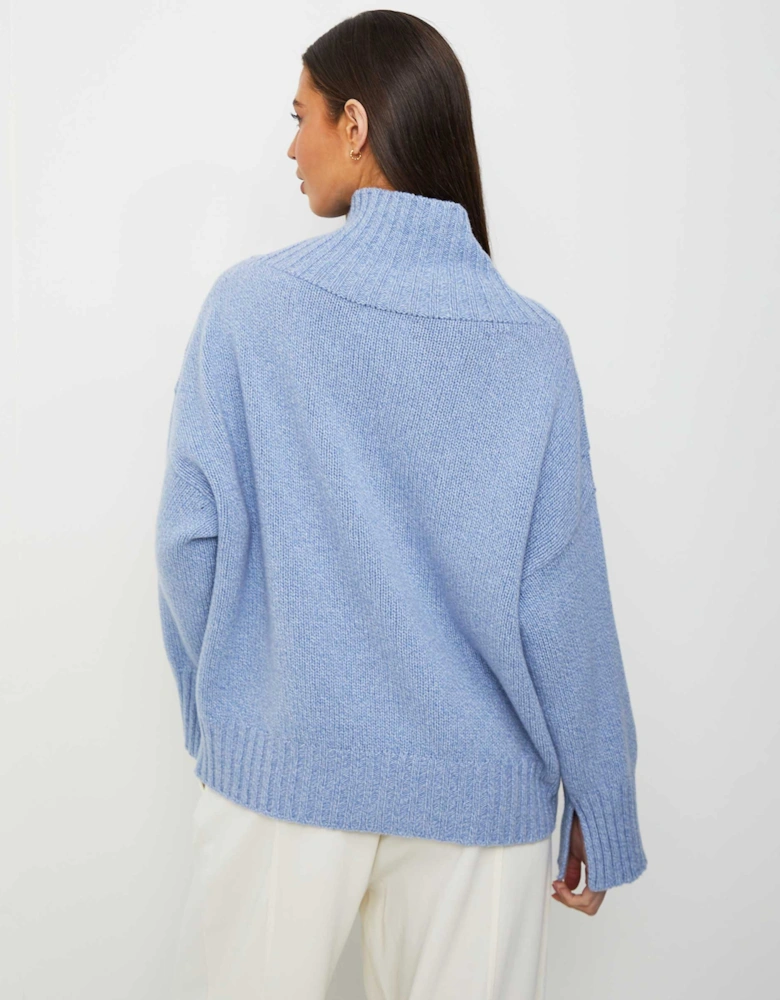 High Neck Merino Cashmere Jumper