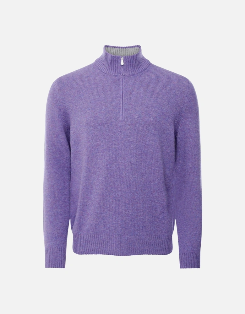 Wool Cashmere Half-Zip Jumper