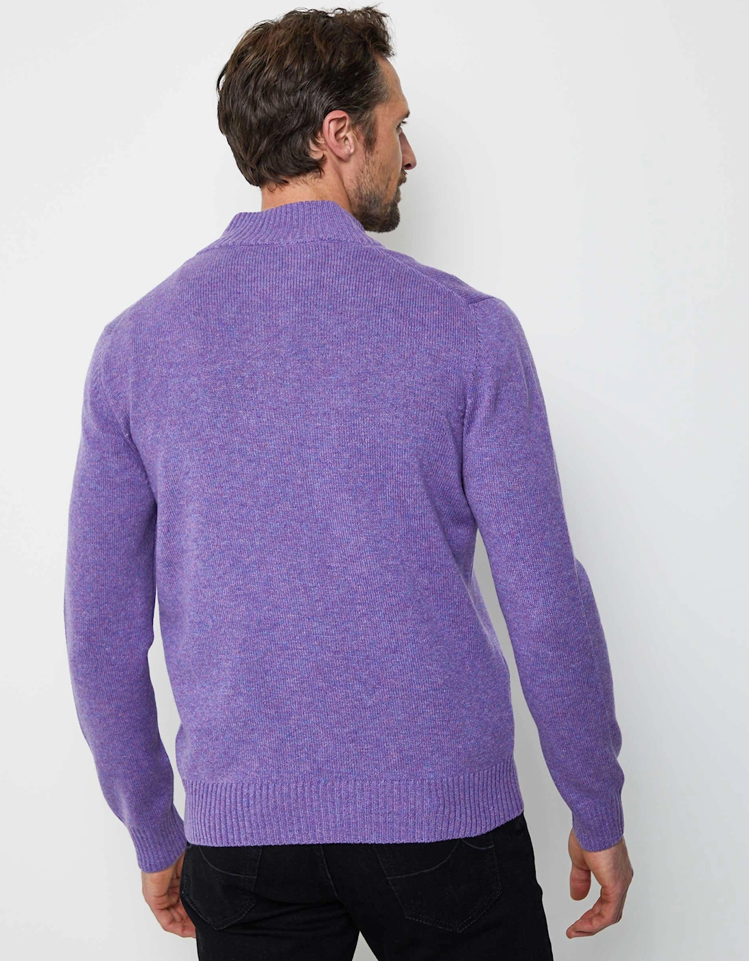 Wool Cashmere Half-Zip Jumper