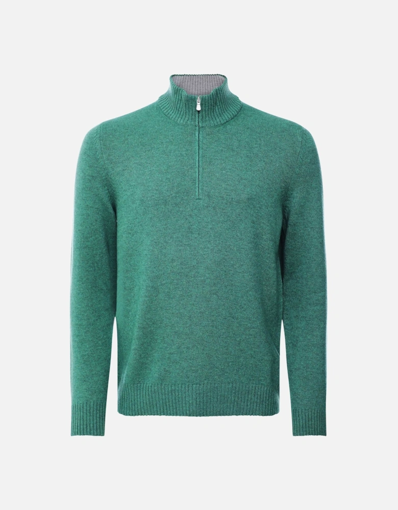 Wool Cashmere Half-Zip Jumper