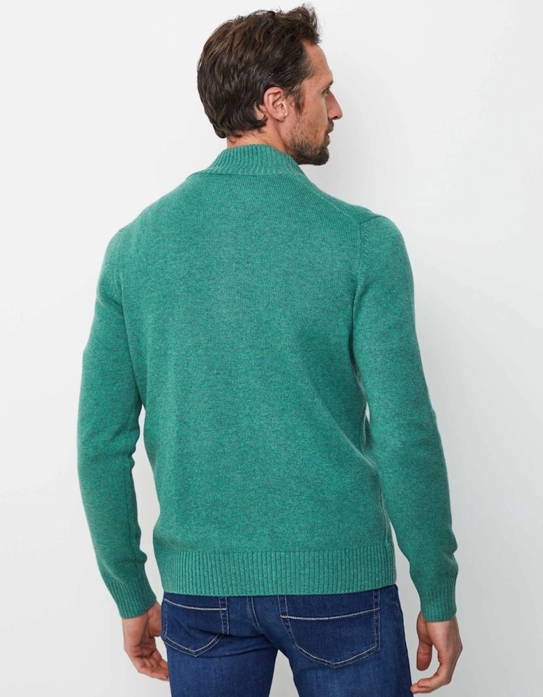 Wool Cashmere Half-Zip Jumper