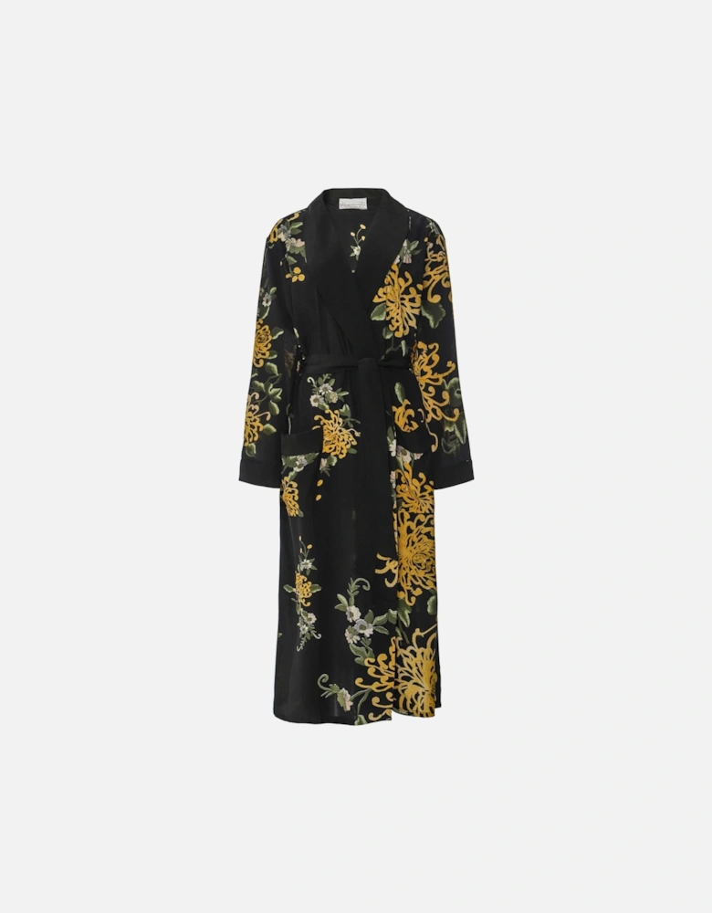 Chrysanthemum Crepe Gown