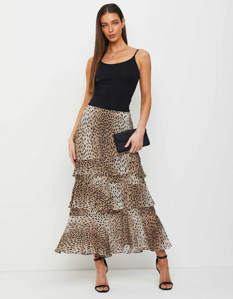 Preslee Silk Midi Skirt