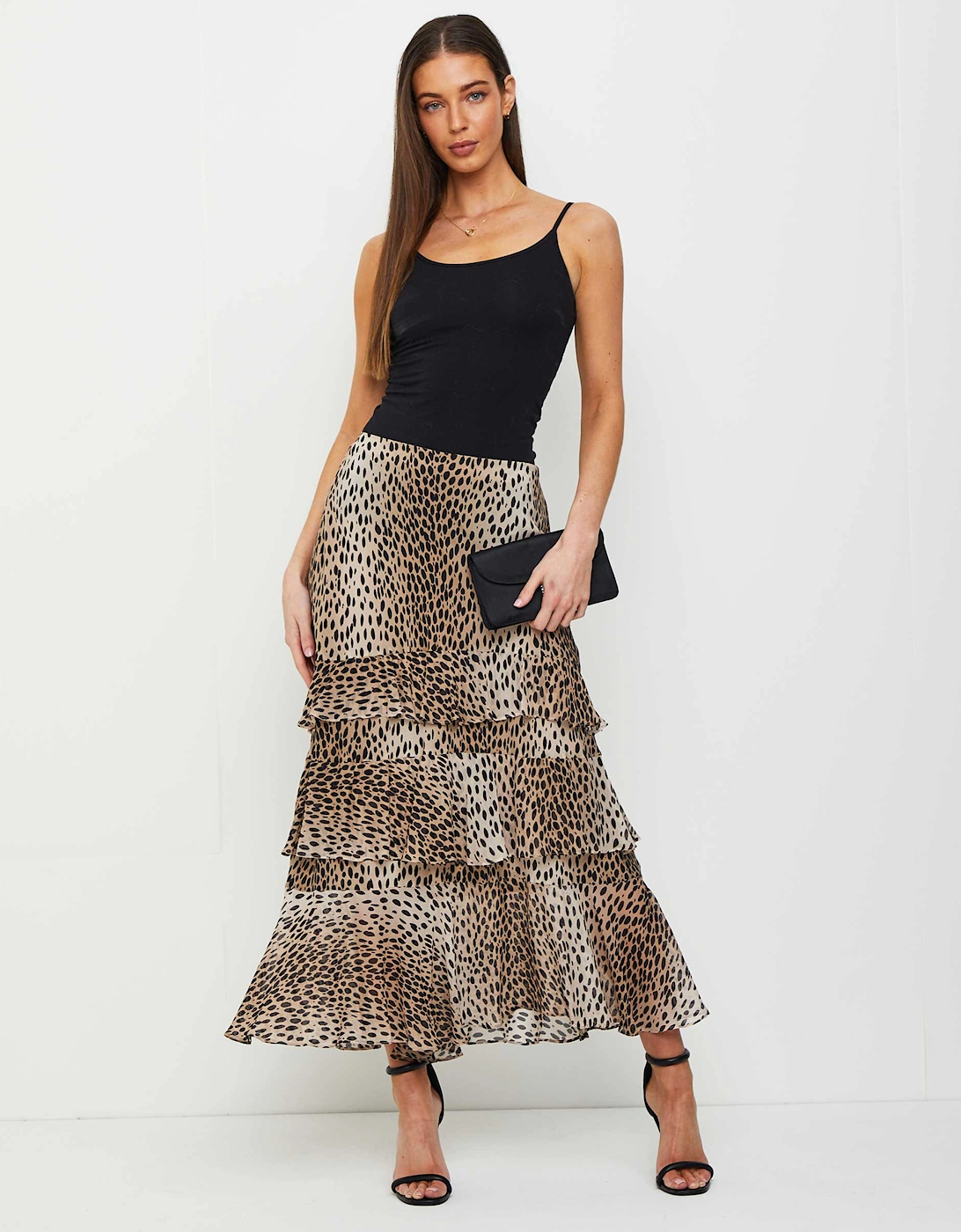 Preslee Silk Midi Skirt