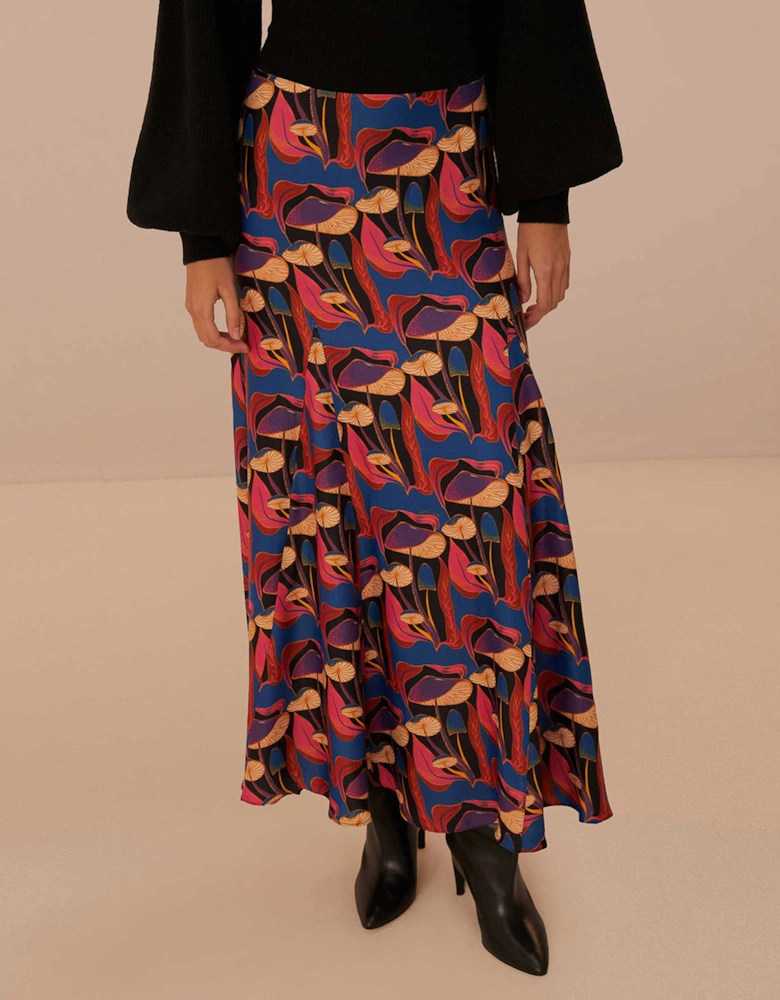 Wild Mushrooms Maxi Skirt