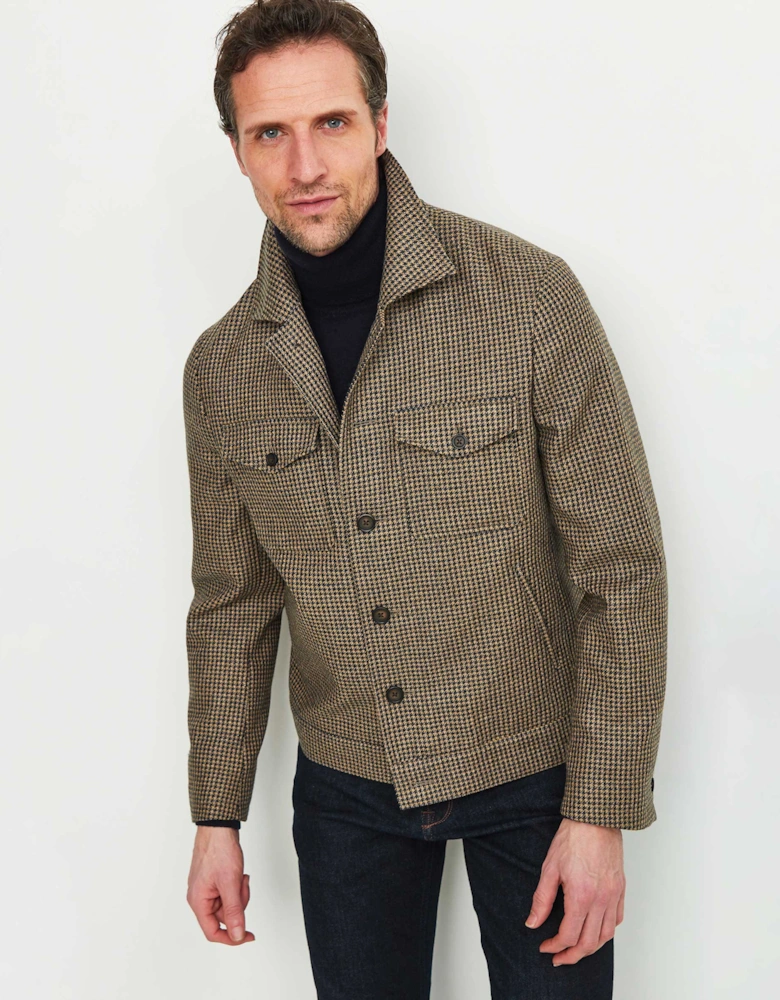 Virgin Wool Houndstooth Jacket