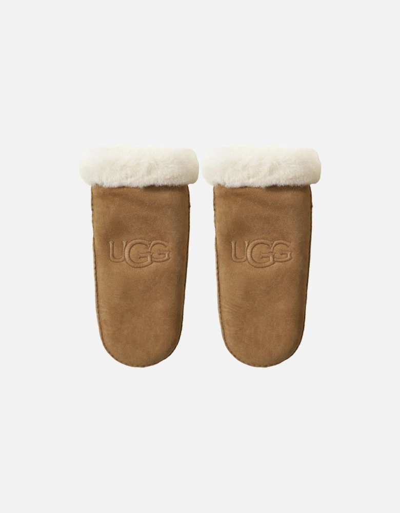 Sheepskin Embroidered Mittens