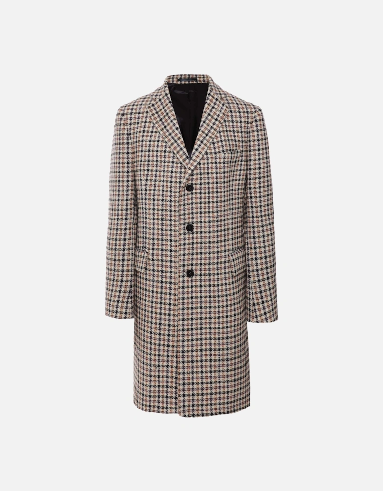 Wool Check Coat