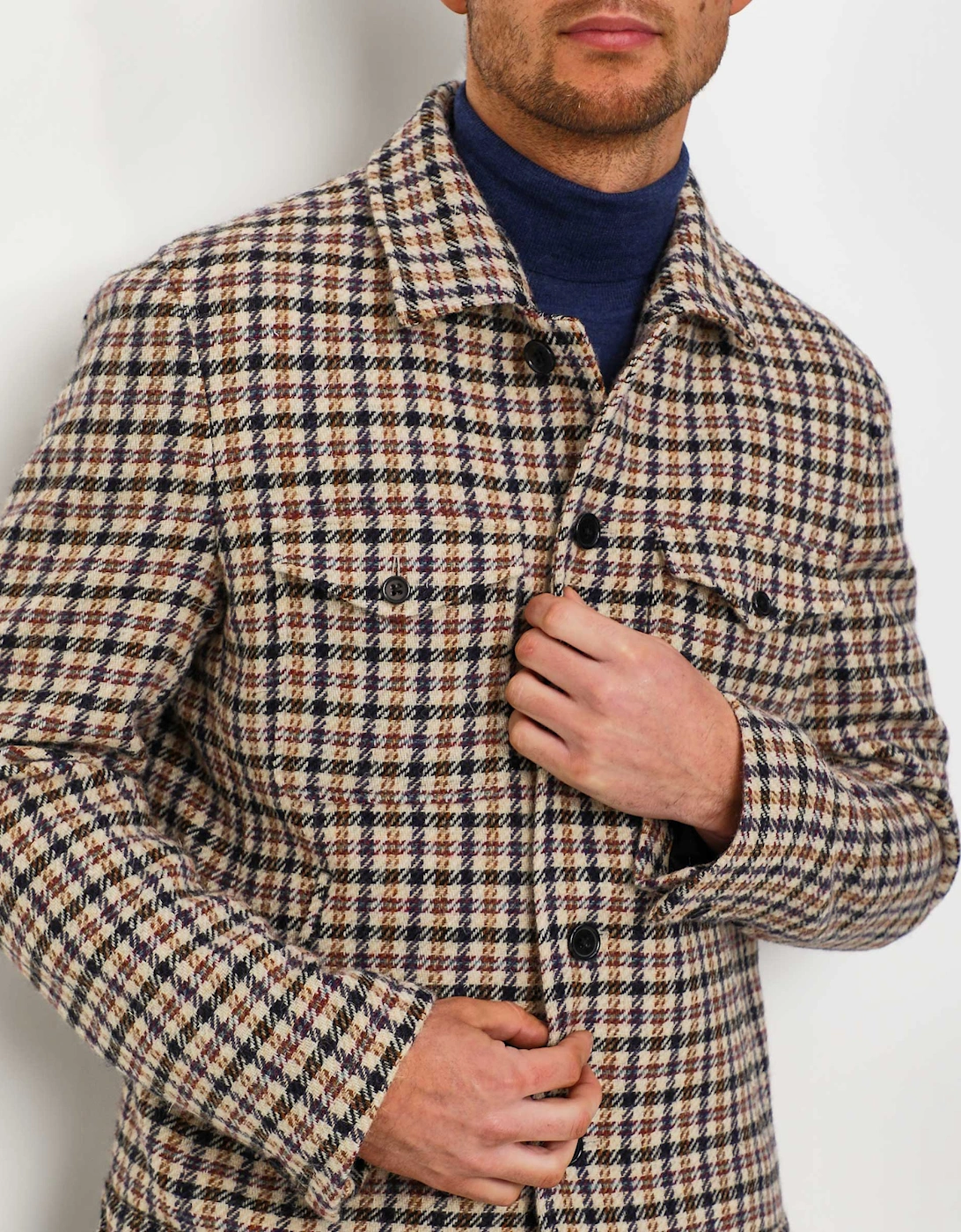 Wool Check Jacket