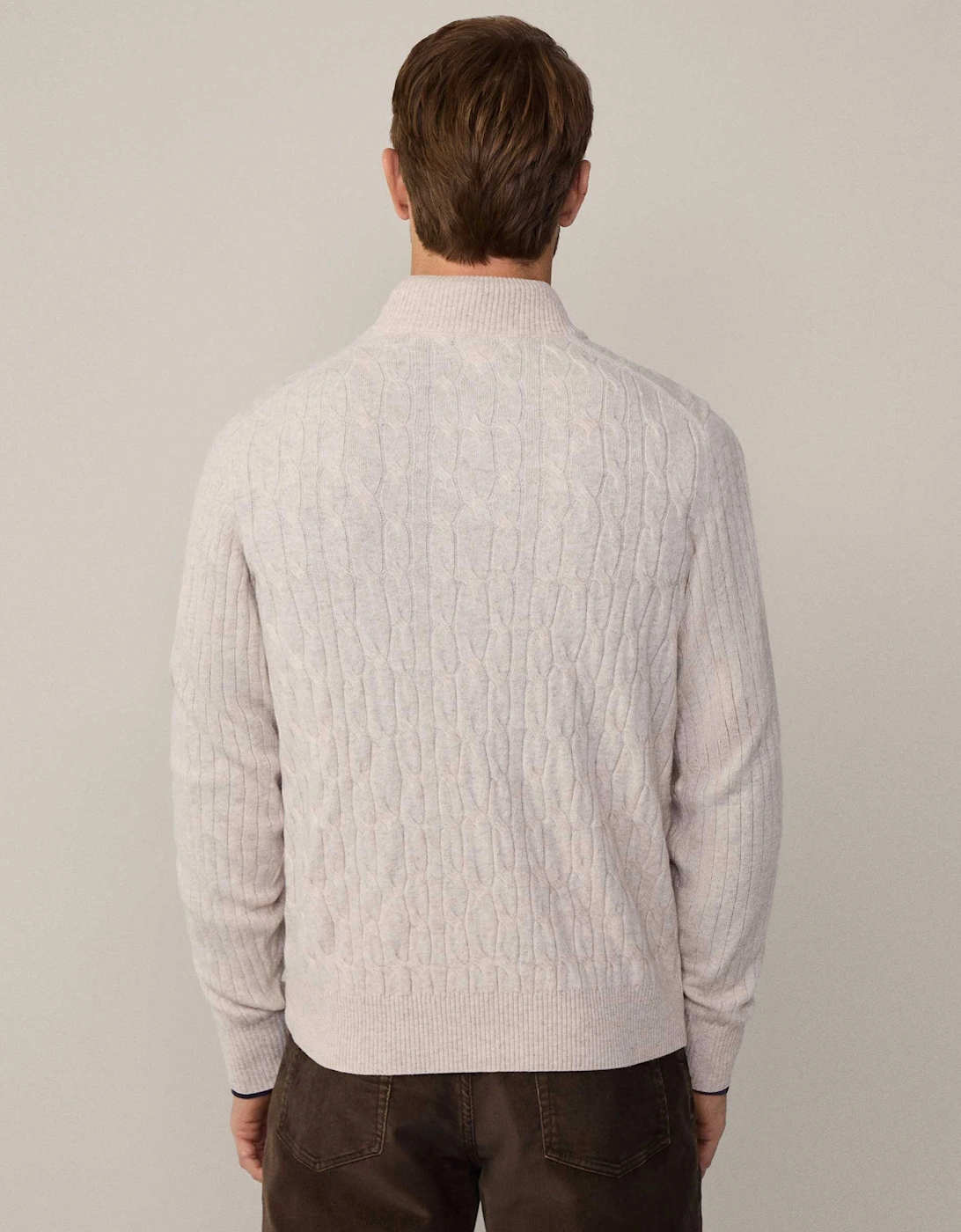 Lambswool Cable Half-Zip Jumper