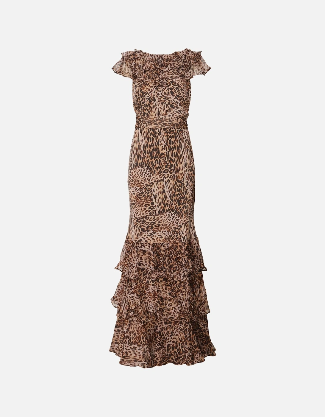 Silk Leopard Print Rio Maxi Dress, 6 of 5