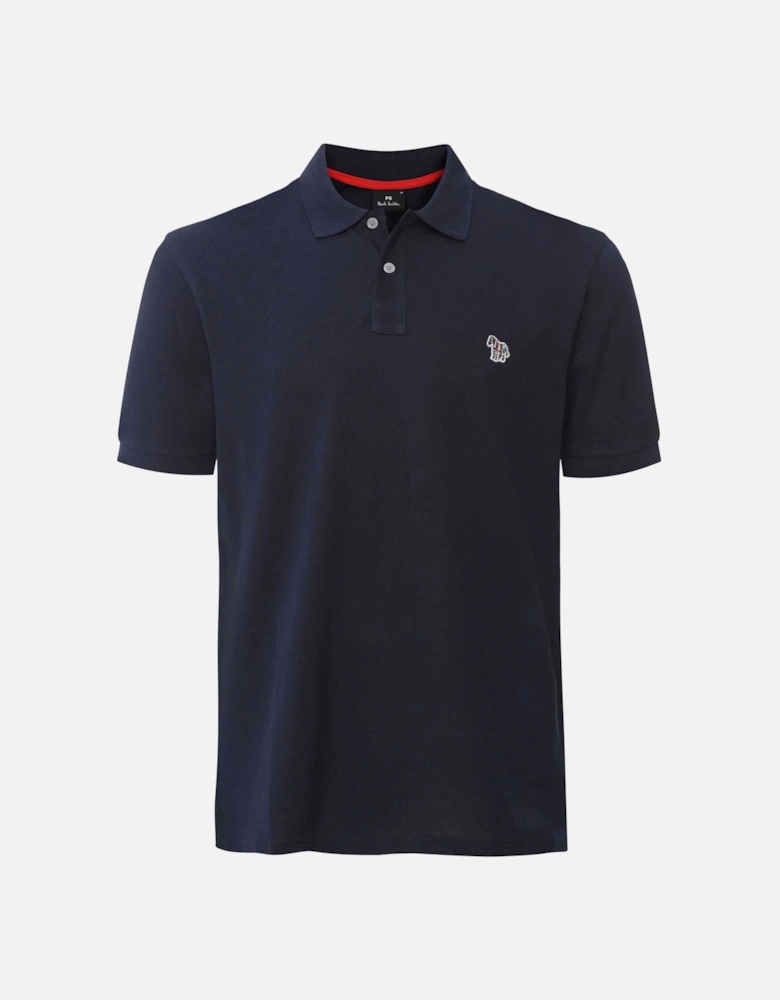 Short Sleeve Zebra Polo Shirt