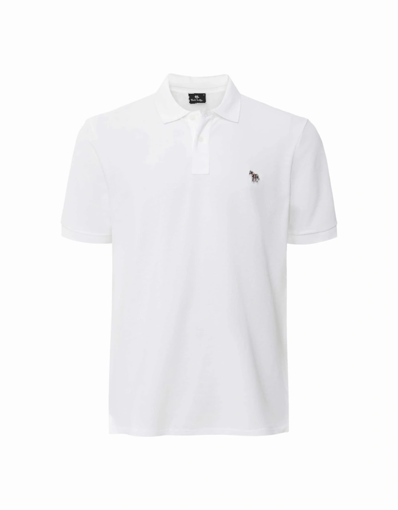 Short Sleeve Zebra Polo Shirt