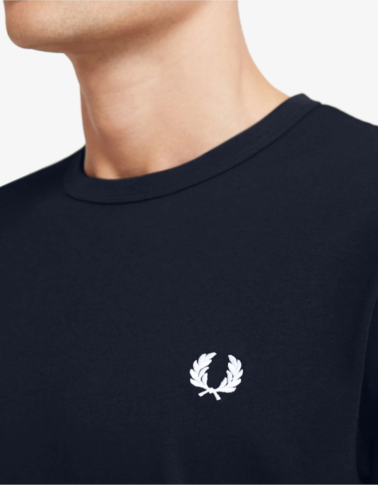 Crew Neck Ringer T Shirt