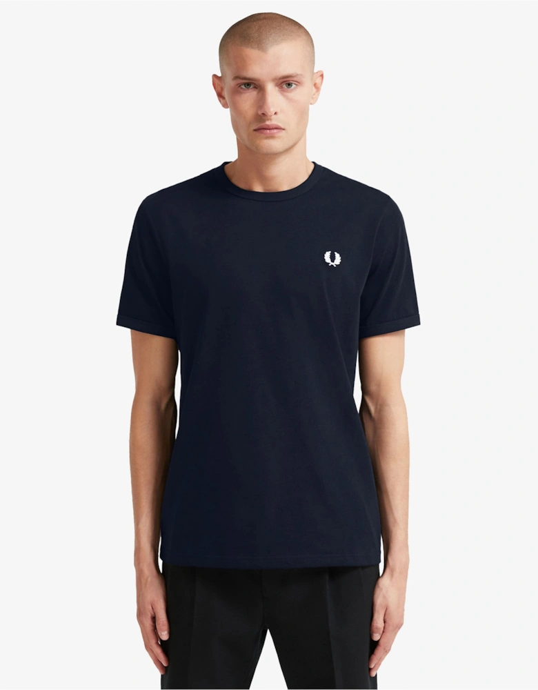 Crew Neck Ringer T Shirt