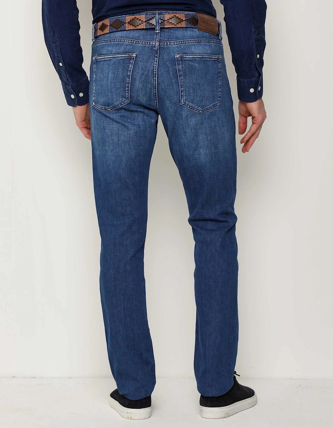 Straight Fit Vintage Wash Jeans