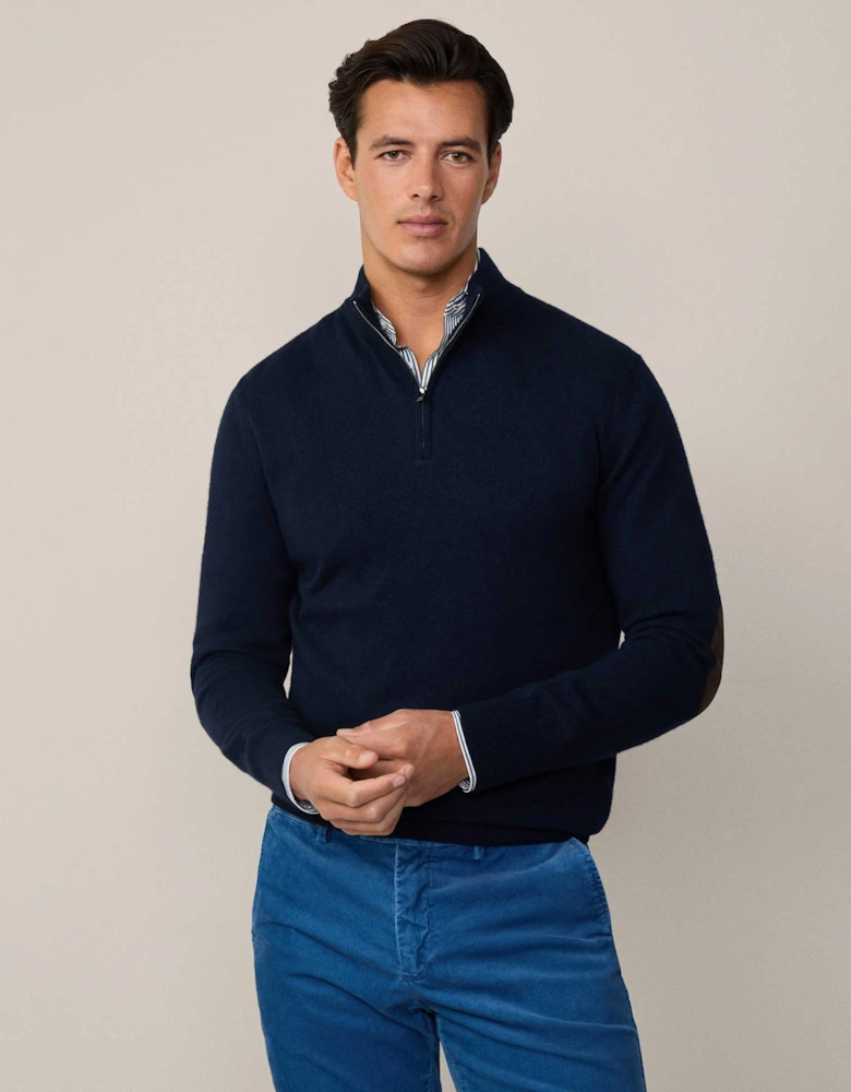 Merino Cashmere Half-Zip Jumper