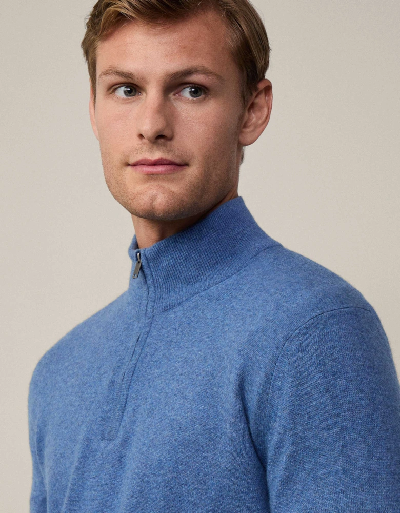 Merino Cashmere Half-Zip Jumper