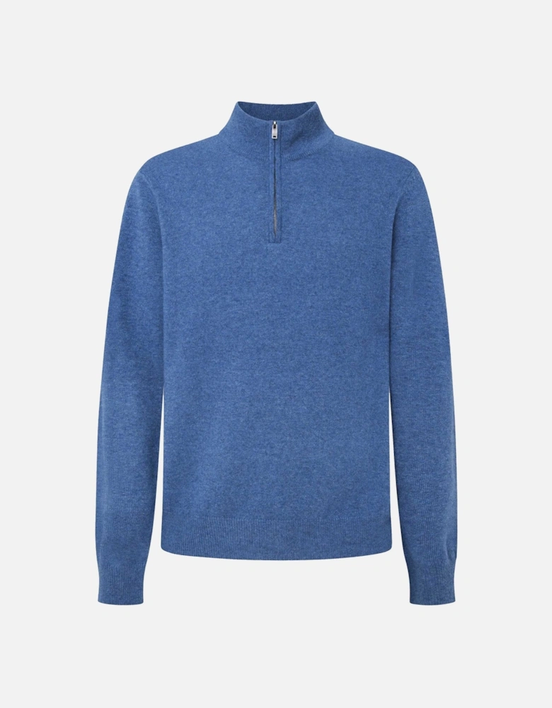 Merino Cashmere Half-Zip Jumper