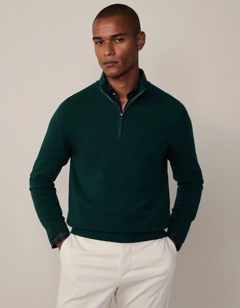 Merino Cashmere Half-Zip Jumper