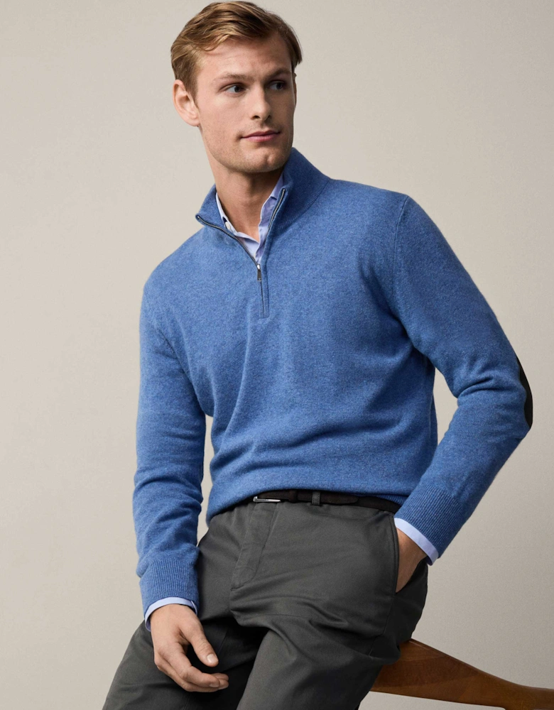 Merino Cashmere Half-Zip Jumper