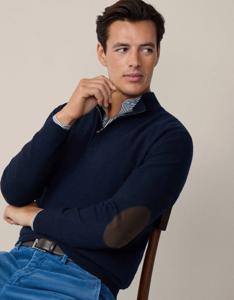 Merino Cashmere Half-Zip Jumper