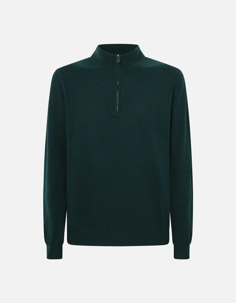 Merino Cashmere Half-Zip Jumper