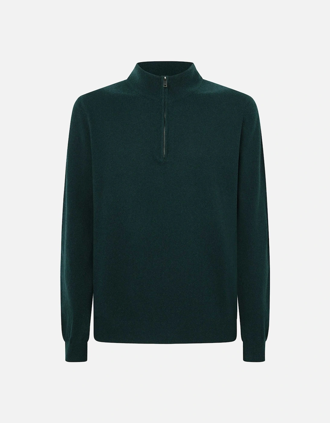 Merino Cashmere Half-Zip Jumper, 7 of 6