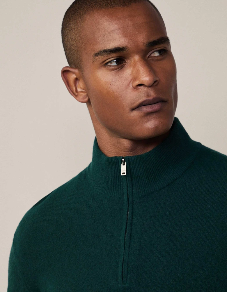 Merino Cashmere Half-Zip Jumper