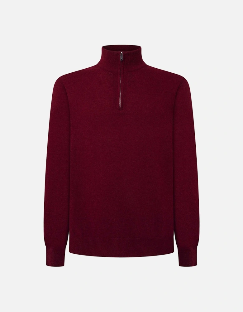 Merino Cashmere Half-Zip Jumper