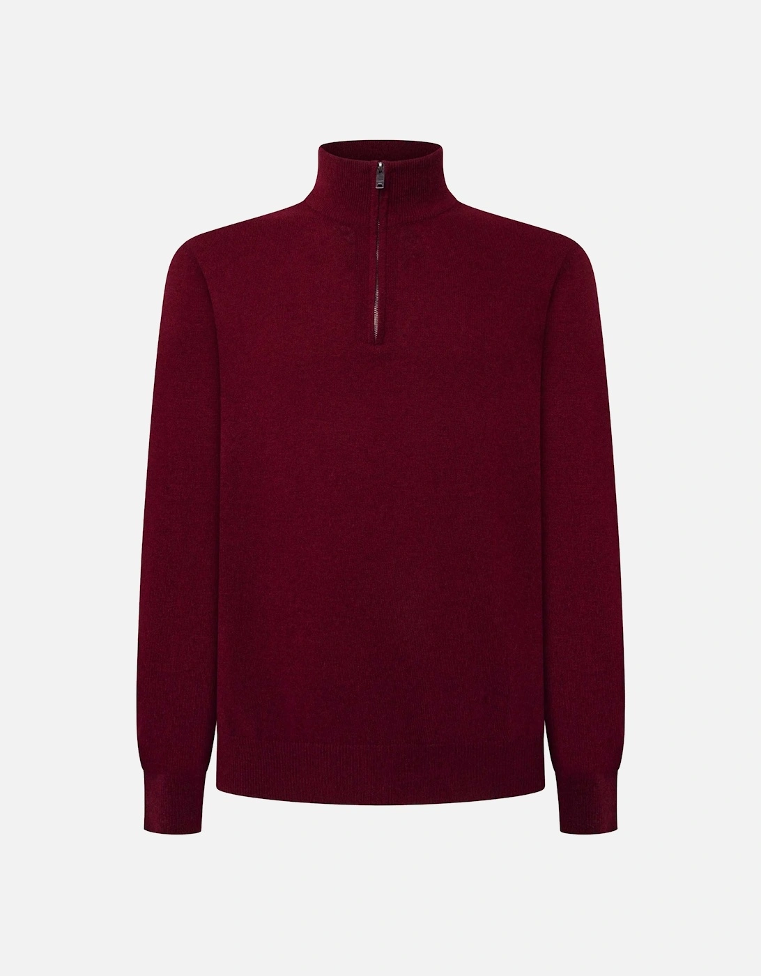 Merino Cashmere Half-Zip Jumper, 7 of 6