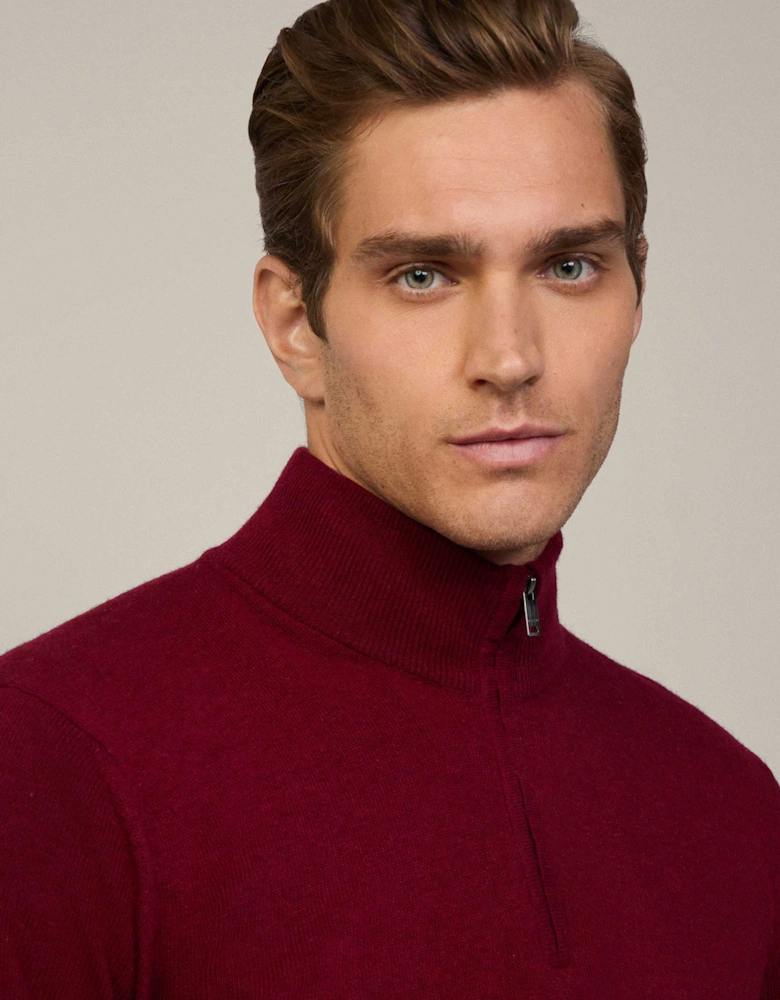 Merino Cashmere Half-Zip Jumper