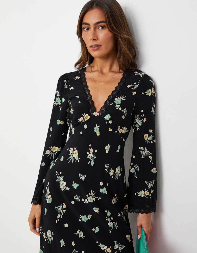 Floral Blair Midi Dress