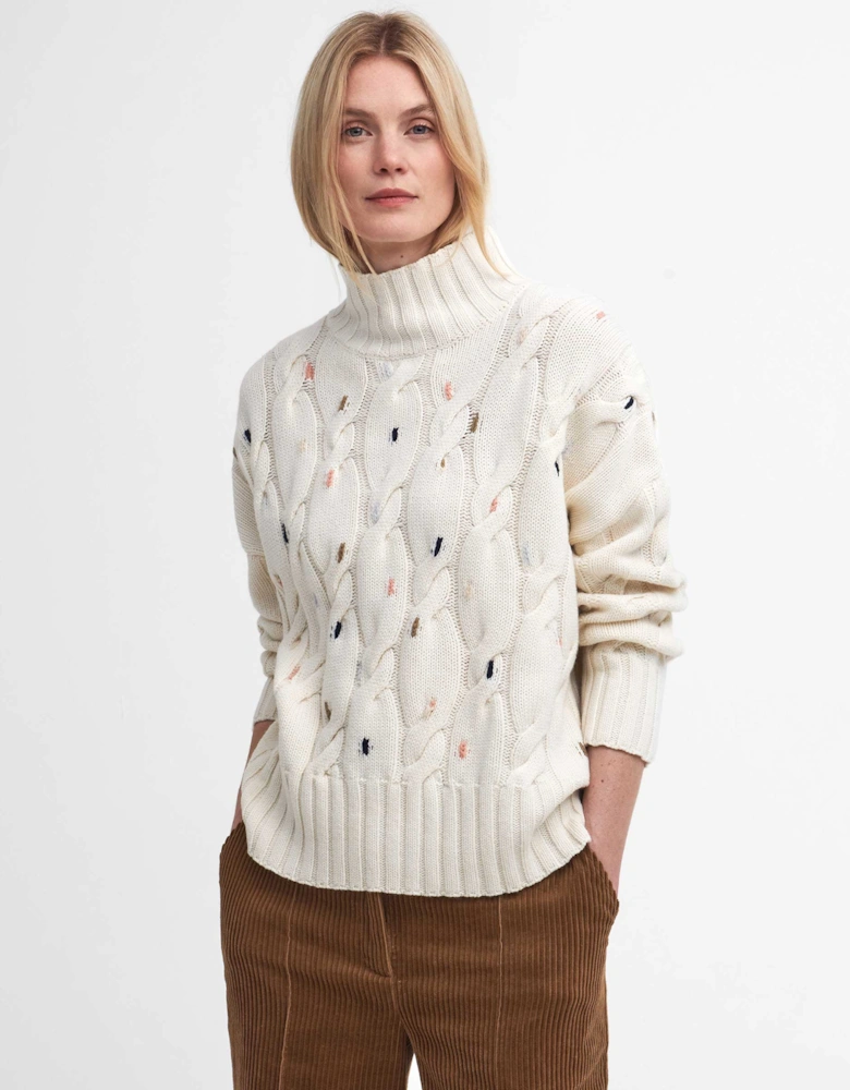 Fleur Cable-Knit Jumper