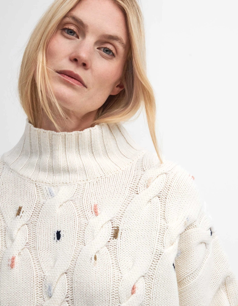 Fleur Cable-Knit Jumper