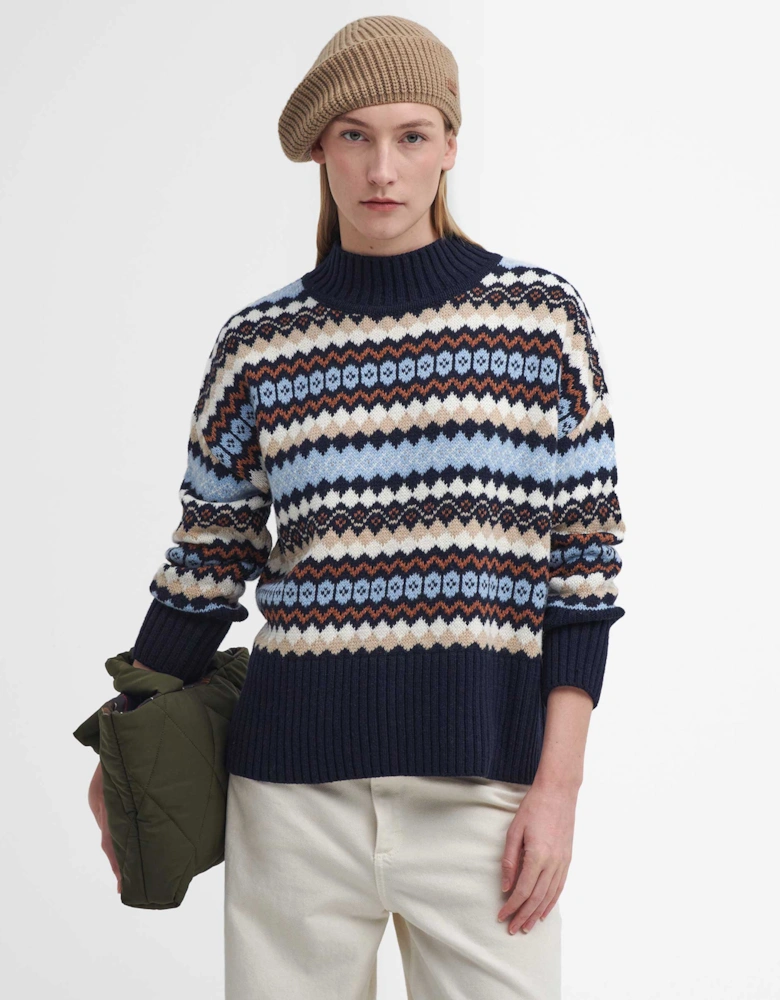 Larisa Fair Isle High-Neck Jumper