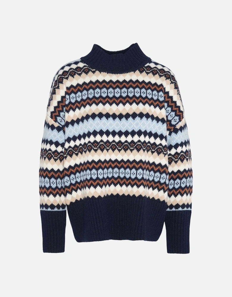 Larisa Fair Isle High-Neck Jumper