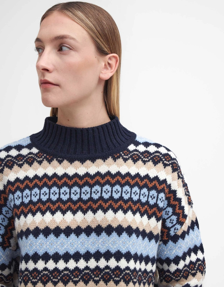 Larisa Fair Isle High-Neck Jumper