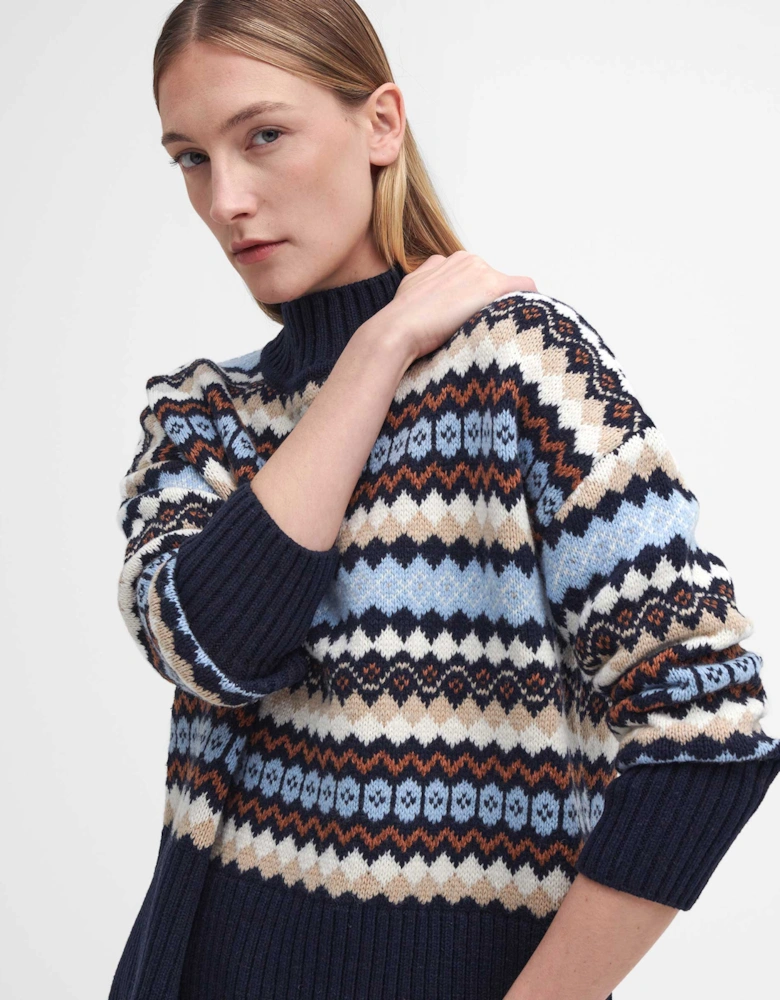 Larisa Fair Isle High-Neck Jumper